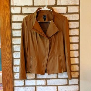 Liquid leather signature jacket